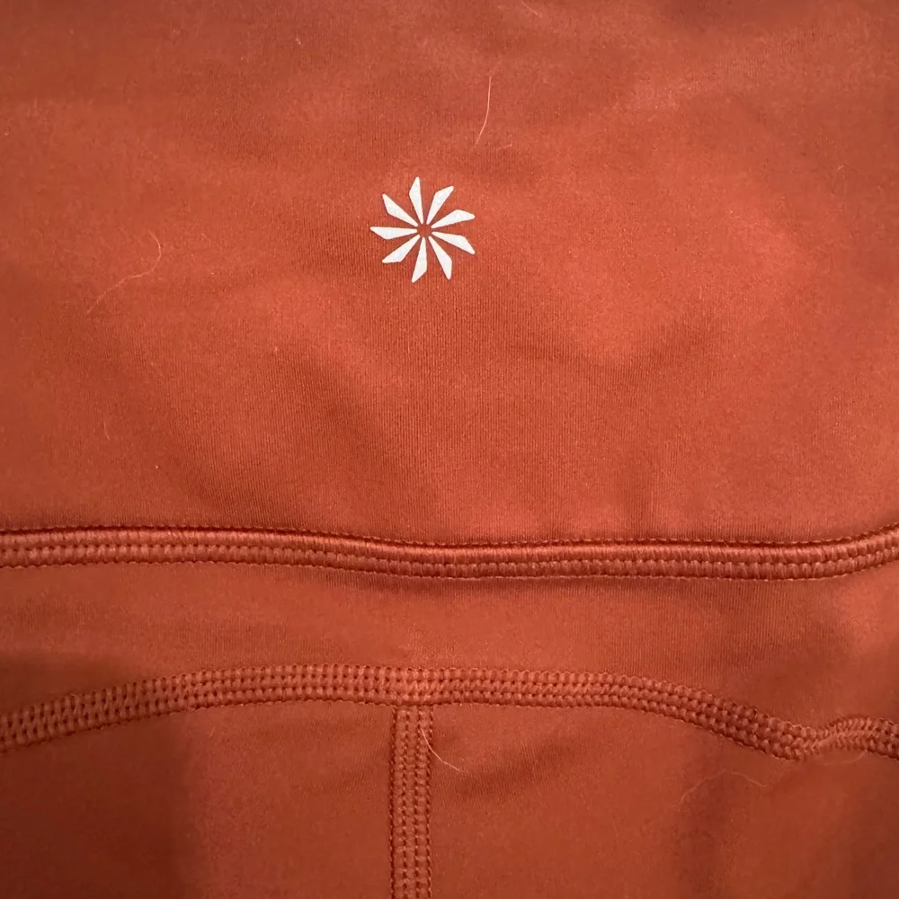 Athleta Rainier Tight Leggings Size Small Burnt Orange - Picture 3 of 4